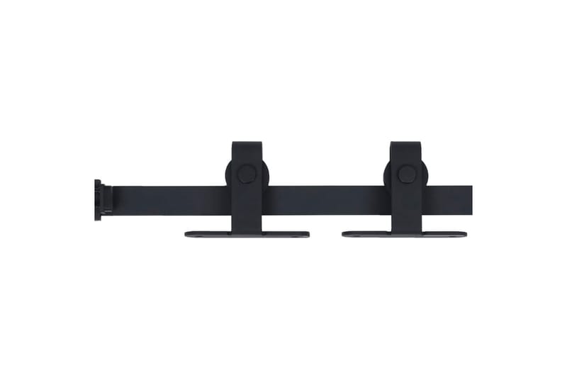 Mini skjutdörrsbeslag kolstål 152 cm - Svart - Hus & renovering - Bygg - Dörrar & Portar - Dörrbeslag & dörrtillbehör