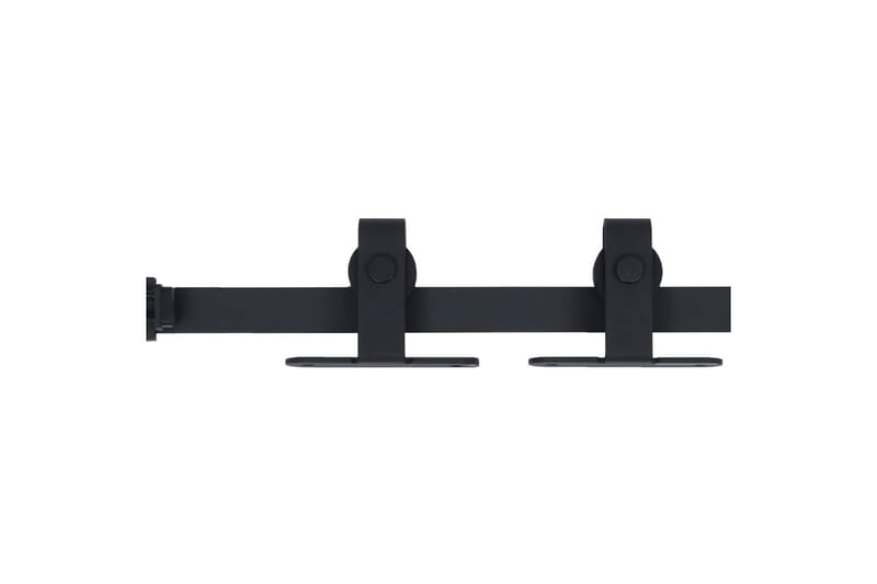 Mini skjutdörrsbeslag kolstål 183 cm - Svart - Hus & renovering - Bygg - Dörrar & Portar - Dörrbeslag & dörrtillbehör