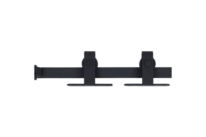 Mini skjutdörrsbeslag kolstål 200 cm - Svart - Hus & renovering - Bygg - Dörrar & Portar - Dörrbeslag & dörrtillbehör