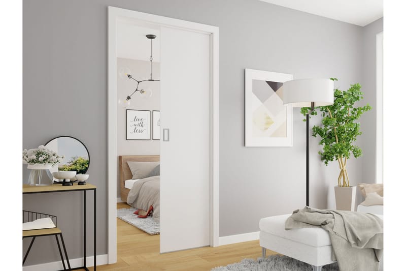 Dianna Skjutdörr - Vit/Svart - Hus & renovering - Bygg - Dörrar & Portar - Skjutdörrar