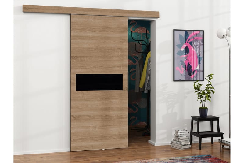 Doncaster Skjutdörr - Beige/Svart - Hus & renovering - Bygg - Dörrar & Portar - Skjutdörrar