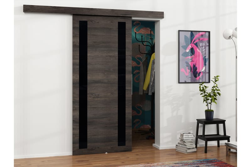 Doncaster Skjutdörr - Brun/Svart - Hus & renovering - Bygg - Dörrar & Portar - Skjutdörrar