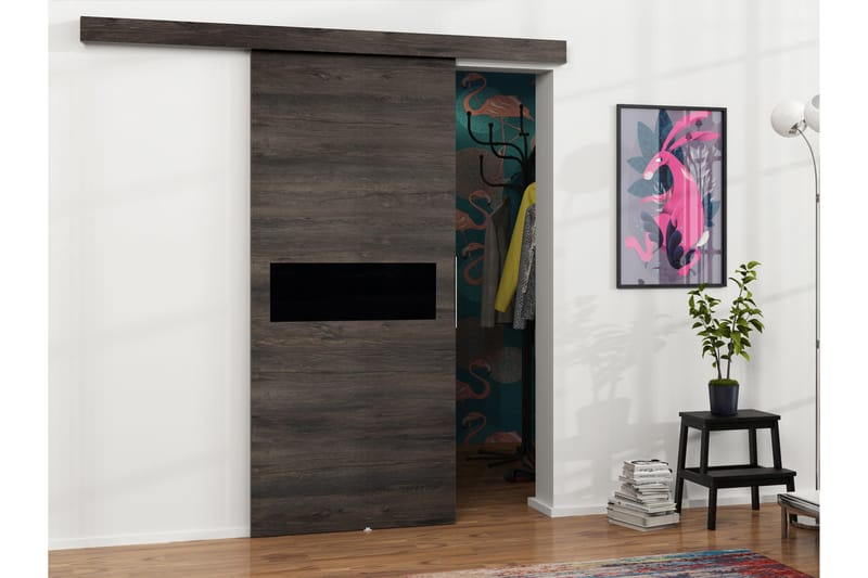 Doncaster Skjutdörr - Svart/Brun - Hus & renovering - Bygg - Dörrar & Portar - Skjutdörrar