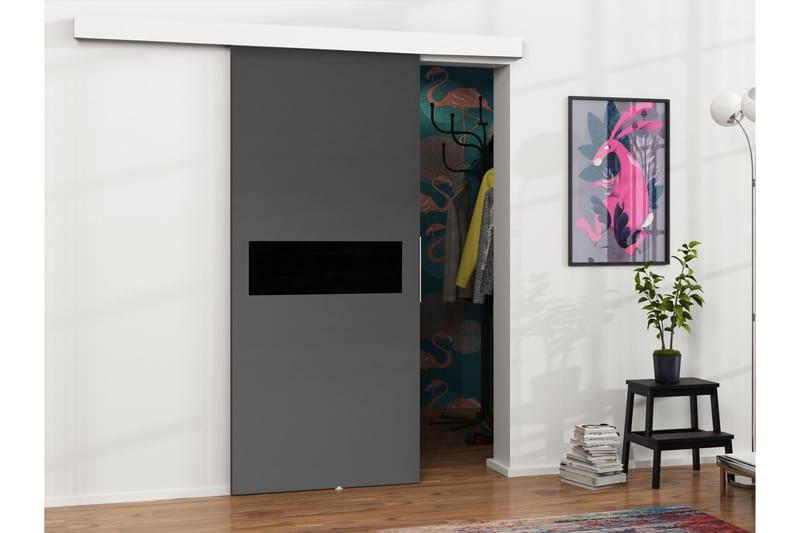 Doncaster Skjutdörr - Vit/Grå/Svart - Hus & renovering - Bygg - Dörrar & Portar - Skjutdörrar