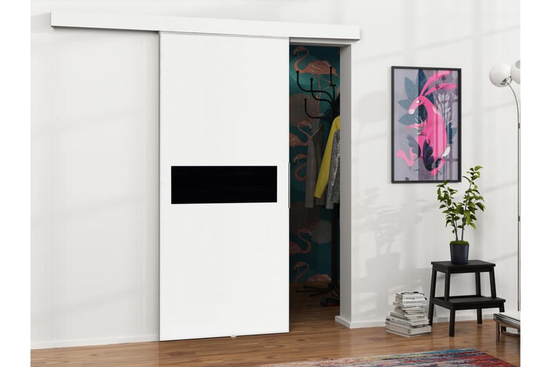 Doncaster Skjutdörr - Vit/Svart - Hus & renovering - Bygg - Dörrar & Portar - Skjutdörrar