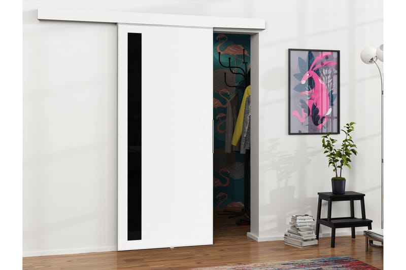 Doncaster Skjutdörr - Vit/Svart - Hus & renovering - Bygg - Dörrar & Portar - Skjutdörrar