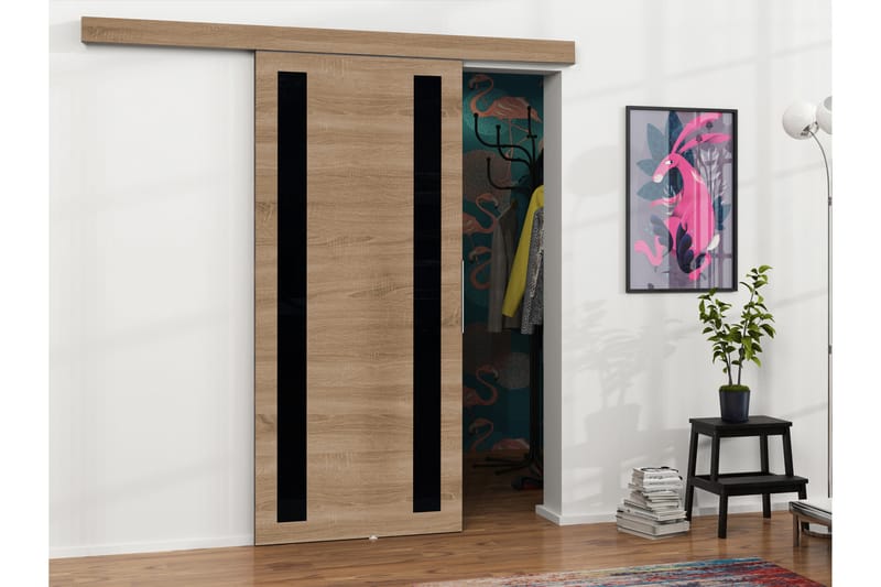 Doncaster Skjutdörr - Vit/Svart - Hus & renovering - Bygg - Dörrar & Portar - Skjutdörrar