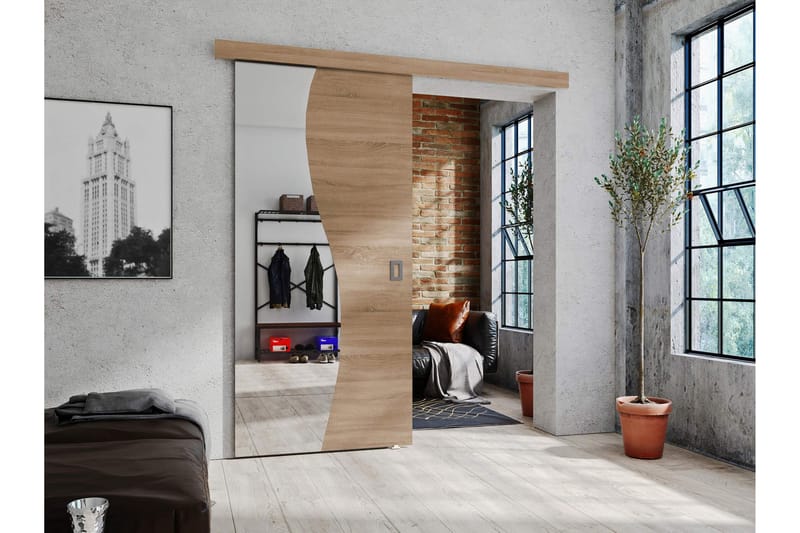 Grinduga Skjutdörr - Beige - Hus & renovering - Bygg - Dörrar & Portar - Skjutdörrar