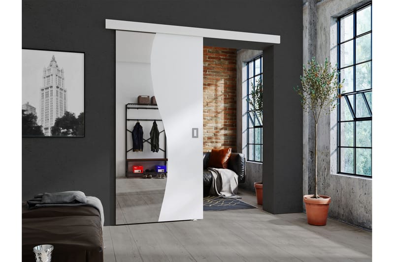 Grinduga Skjutdörr - Vit - Hus & renovering - Bygg - Dörrar & Portar - Skjutdörrar