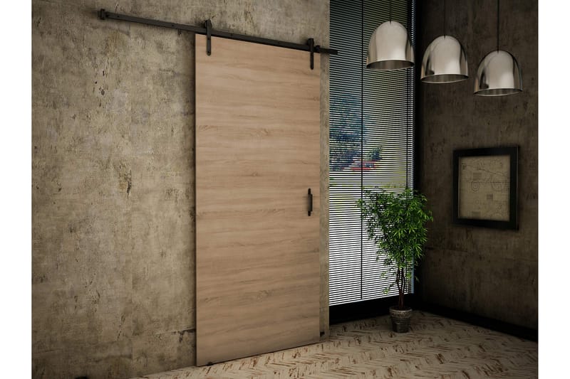 Retro Skjutdörr - Beige - Hus & renovering - Bygg - Dörrar & Portar - Skjutdörrar