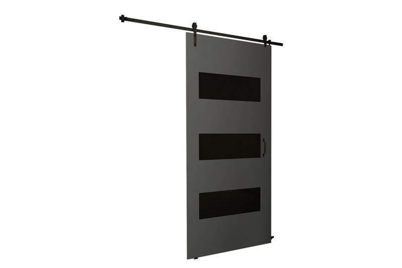 Retro Skjutdörr - Vit/Brun - Hus & renovering - Bygg - Dörrar & Portar - Skjutdörrar