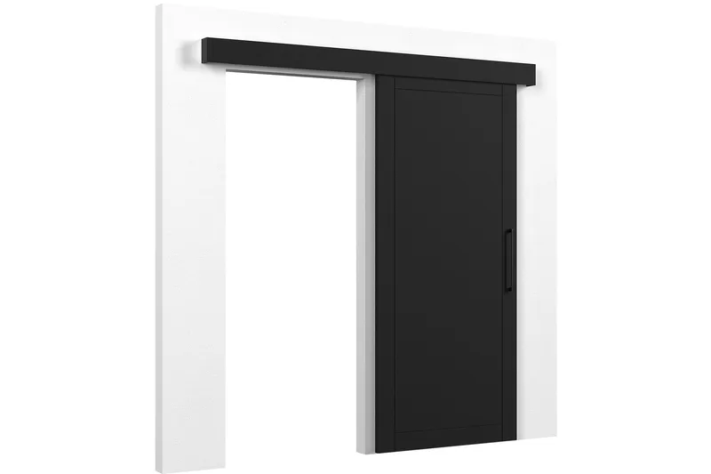 Simmy Skjutdörr 90x204 cm, Svart