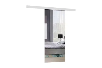 Alata Dörr 204x86x205 cm - Vit/Spegel - Hus & renovering - Bygg - Dörrar & Portar - Skjutdörrar - Skjutdörr innerdörr