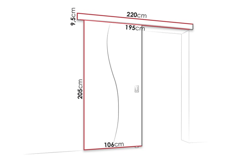Grinduga Skjutdörr med Spegel - Trä - Hus & renovering - Bygg - Dörrar & Portar - Skjutdörrar