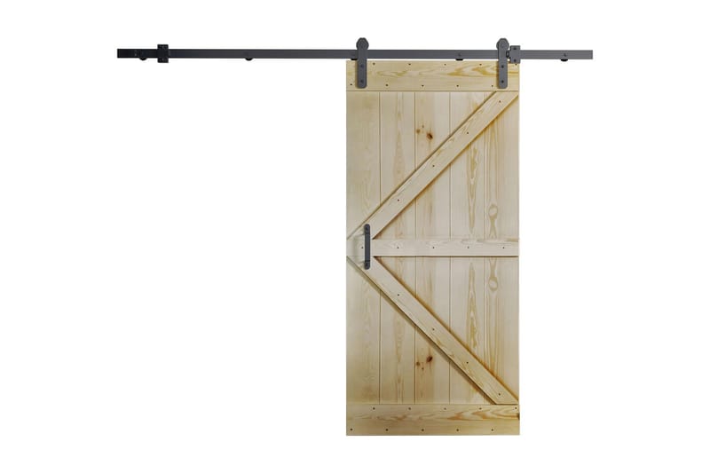 Nemanja Skjutdörr 86x200 cm, Masiv tall