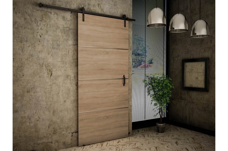 Retro Dörr 200x86x219 cm - Ek - Hus & renovering - Bygg - Dörrar & Portar - Skjutdörrar - Skjutdörr innerdörr