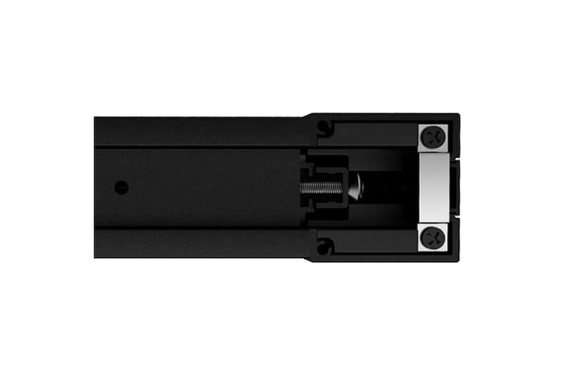 Skjutdörr aluminium med ESG-glas 102,5x205 cm svart - Svart - Hus & renovering - Bygg - Dörrar & Portar - Skjutdörrar