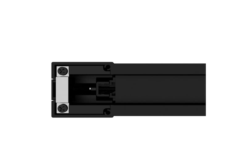 Skjutdörr aluminium med ESG-glas 90x205 cm svart - Svart - Hus & renovering - Bygg - Dörrar & Portar - Skjutdörrar