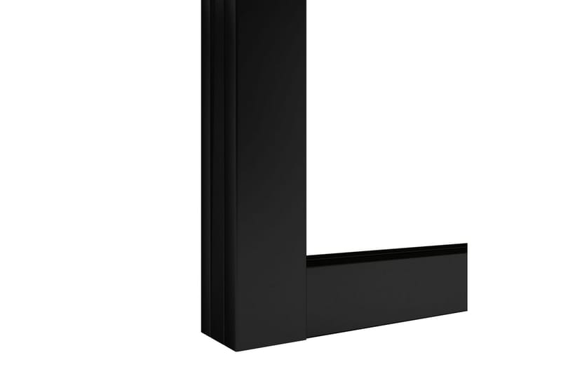 Skjutdörr aluminium med ESG-glas 90x205 cm svart - Svart - Hus & renovering - Bygg - Dörrar & Portar - Skjutdörrar