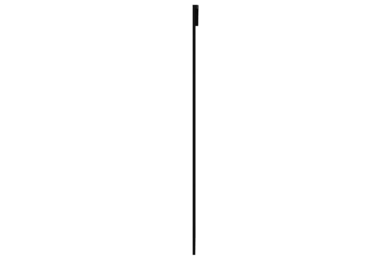 Skjutdörr ESG-glas och aluminium 90x205 cm svart - Svart - Hus & renovering - Bygg - Dörrar & Portar - Skjutdörrar