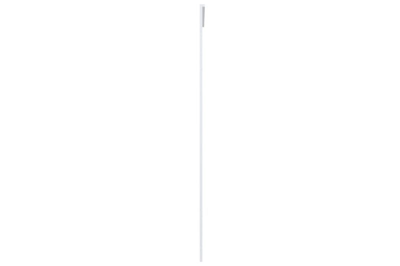 Skjutdörr ESG-glas och aluminium 90x205 cm vit - Vit - Hus & renovering - Bygg - Dörrar & Portar - Skjutdörrar
