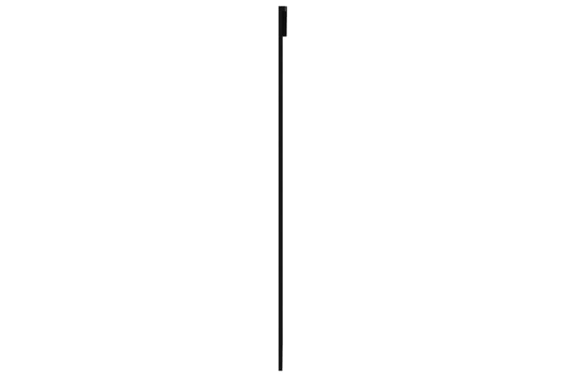 Skjutdörr med beslagset ESG glas och aluminium 90x205 cm - Svart - Hus & renovering - Bygg - Dörrar & Portar - Skjutdörrar
