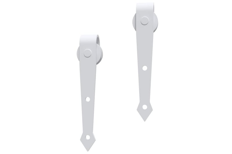 Skjutdörrsbeslag 183 cm stål vit - Vit - Hus & renovering - Bygg - Dörrar & Portar - Skjutdörrar