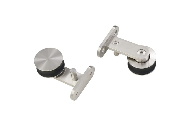 Skjutdörrsbeslag 183 cm rostfritt stål silver - Silver - Hus & renovering - Bygg - Dörrar & Portar - Skjutdörrar