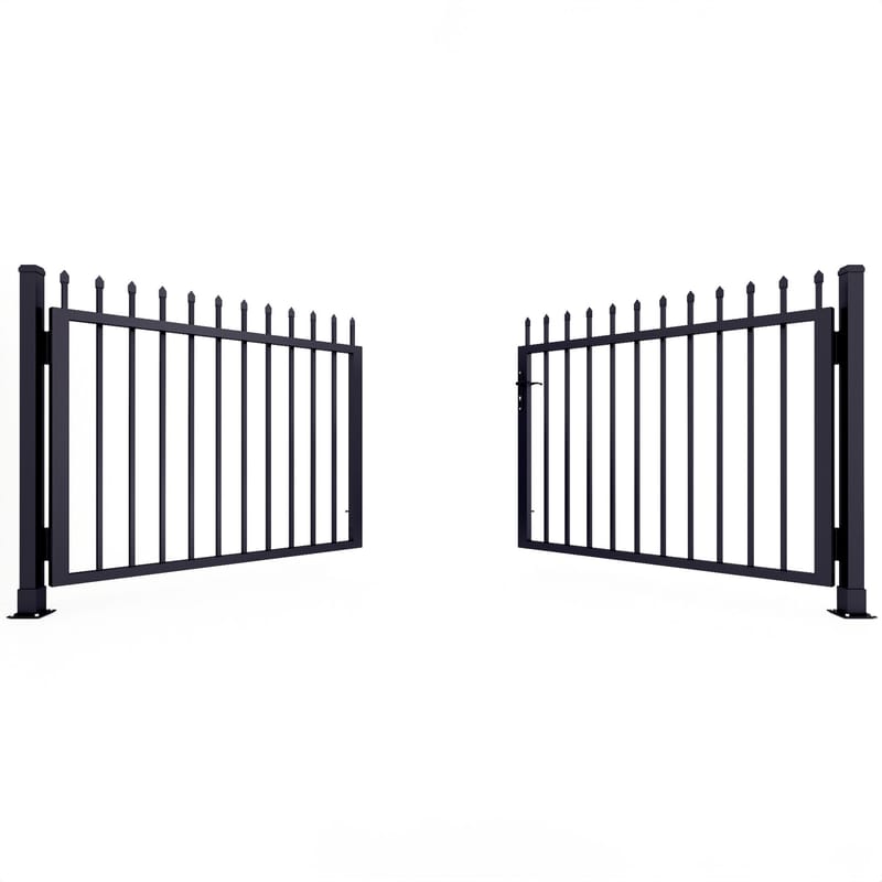 Smidesgrind 120x300cm | Dubbelgrind | Smedsbyn - Hus & renovering - Bygg - Dörrar & Portar - Dörrbeslag & dörrtillbehör