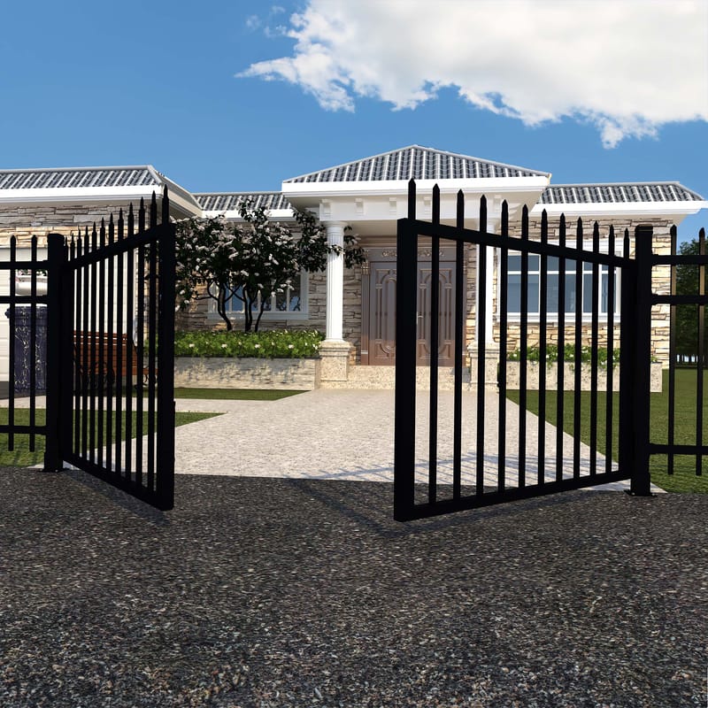 Smidesgrind 120x300cm | Dubbelgrind | Smedsbyn - Hus & renovering - Bygg - Dörrar & Portar - Dörrbeslag & dörrtillbehör