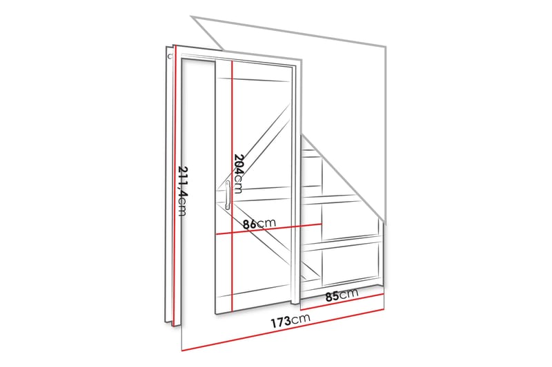Wilmette Skjutdörr - Beige - Hus & renovering - Bygg - Dörrar & Portar - Skjutdörrar
