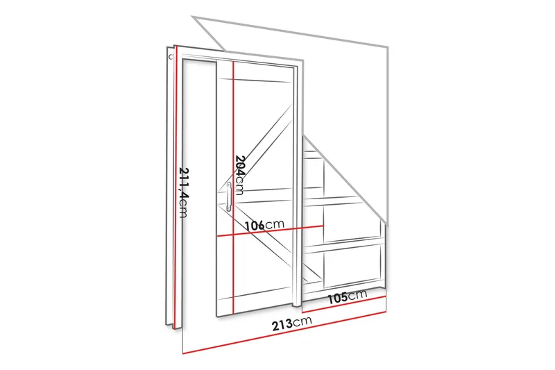 Wilmette Skjutdörr - Beige - Hus & renovering - Bygg - Dörrar & Portar - Skjutdörrar