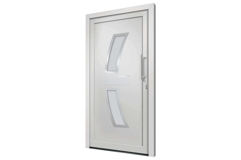 Ytterdörr vit 88x200 cm - Vit - Enkelytterdörr