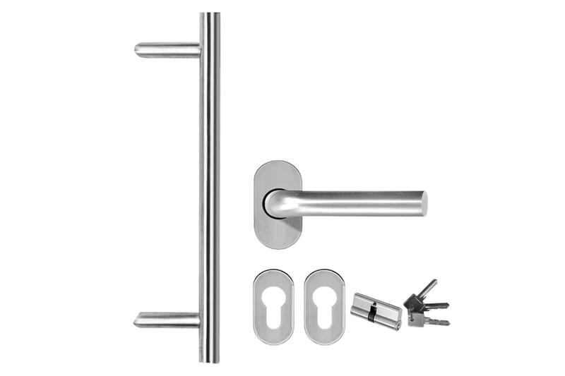 Ytterdörr vit 98x200 cm - Vit - Hus & renovering - Bygg - Dörrar & Portar - Ytterdörrar - Enkelytterdörr
