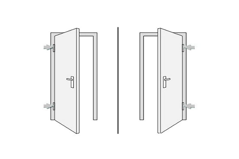 Ytterdörr vit 98x200 cm - Vit - Hus & renovering - Bygg - Dörrar & Portar - Ytterdörrar - Enkelytterdörr