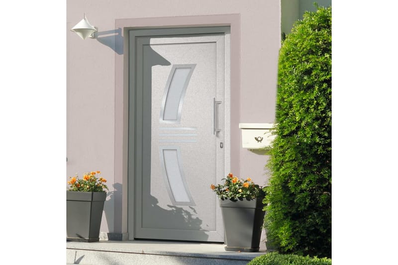 Ytterdörr vit 98x208 cm - Vit - Hus & renovering - Bygg - Dörrar & Portar - Ytterdörrar - Enkelytterdörr