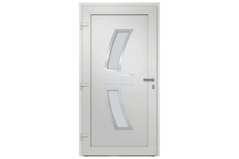 Ytterdörr vit 98x208 cm - Vit - Enkelytterdörr