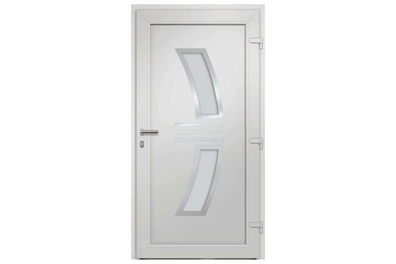Ytterdörr vit 108x208 cm - Vit - Enkelytterdörr