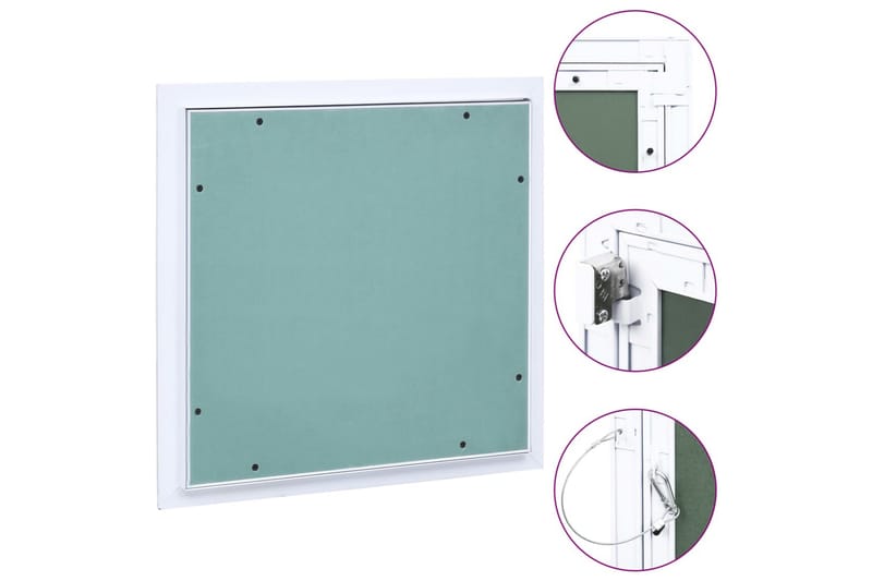 Inspektionslucka med aluminiumram och gipsskiva 300x300 mm - Hus & renovering - Bygg - Fönster - Fönstertillbehör - Fönsterluckor