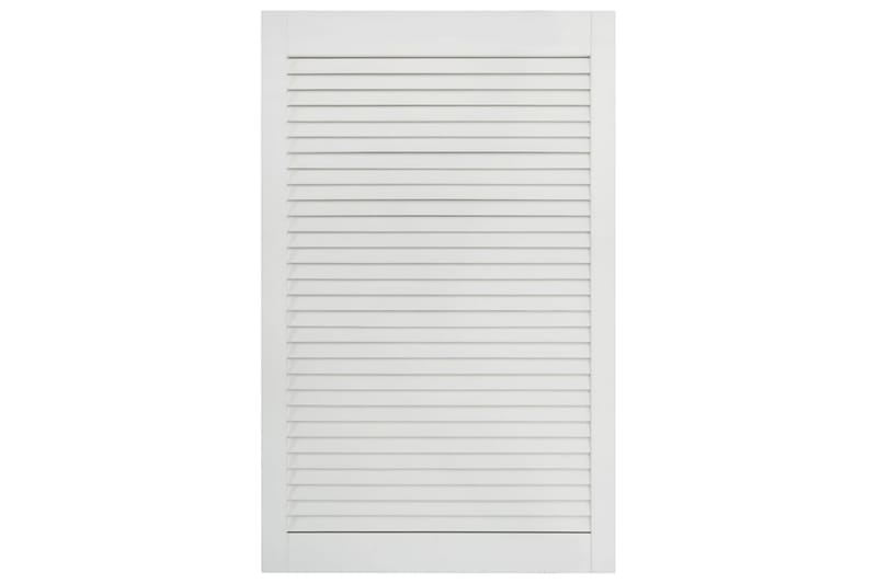 Jalusidörrar 2 st massiv furu vit 99,3x59,4 cm - Vit - Hus & renovering - Bygg - Fönster - Fönstertillbehör - Fönsterluckor