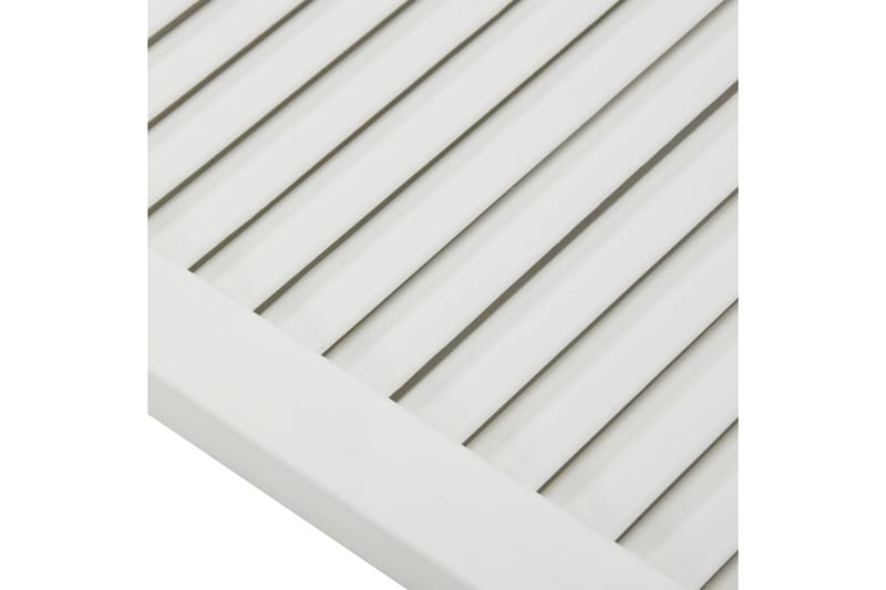 Jalusidörrar 2 st massiv furu vit 99,3x59,4 cm - Vit - Hus & renovering - Bygg - Fönster - Fönstertillbehör - Fönsterluckor