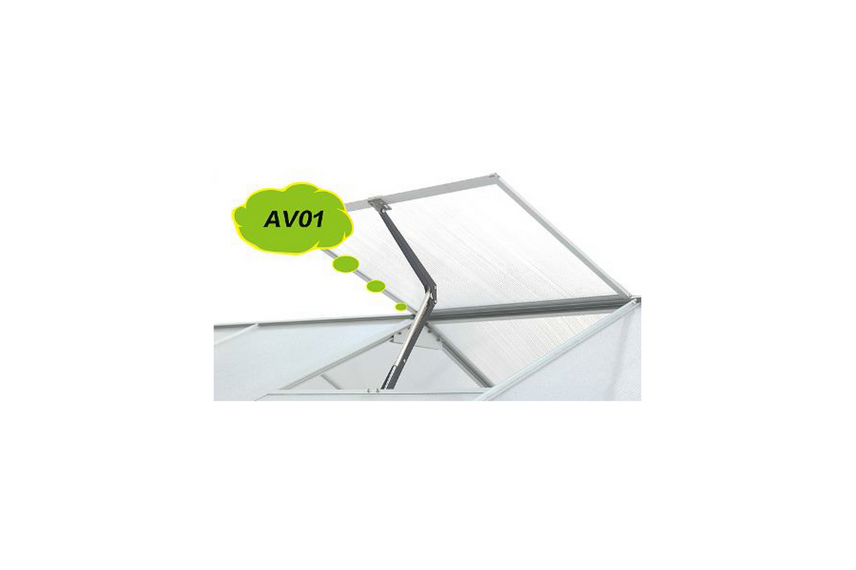 Automatisk fönsteröppnare för växthus - Silver 142-1-13