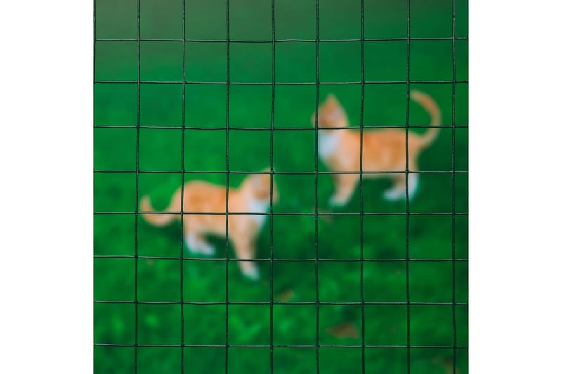 Nature Ståltrådsnät fyrkantig 1x2,5m 25mm plastbelagd stål g - Grön - Ståltråd & najtråd