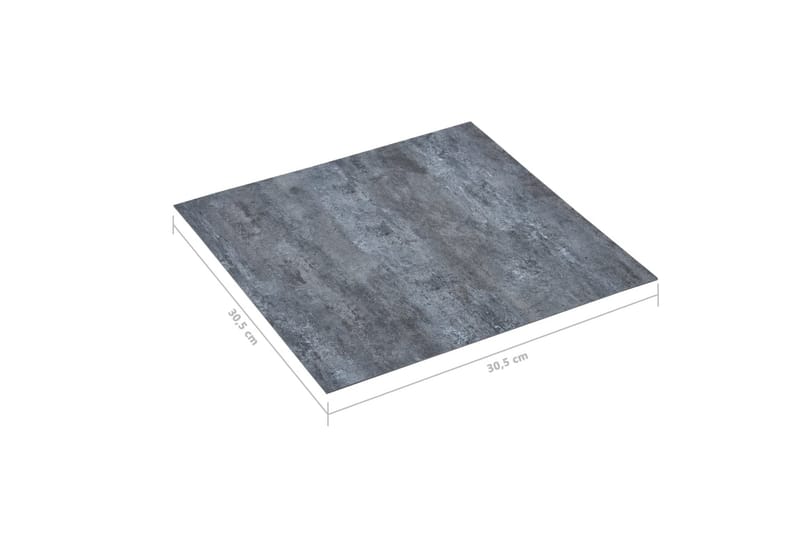 Självhäftande golvplankor 20 st PVC 1,86 m² grå marmor - Grå - Laminatgolv kök - Laminatgolv