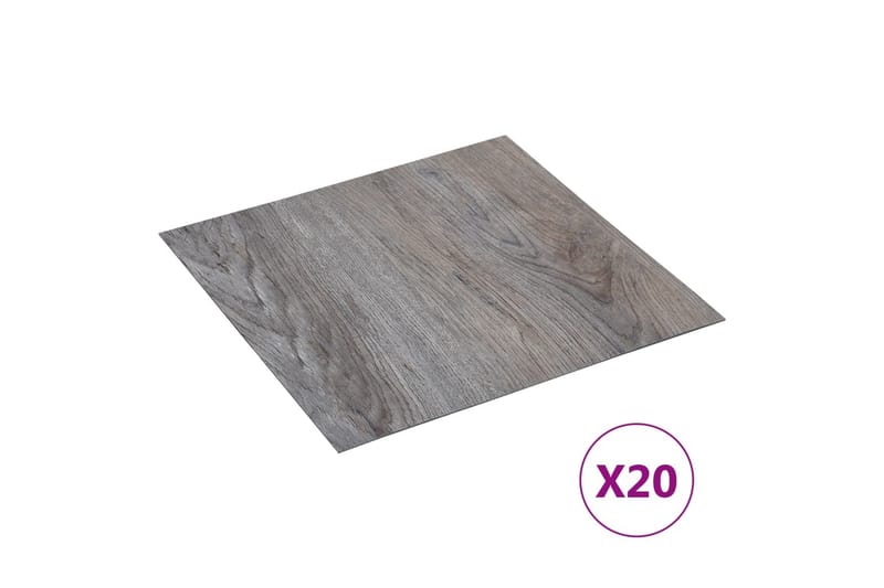 Självhäftande golvplankor 20 st PVC 1,86 m² ljusbrun - Brun - Hus & renovering - Bygg - Golv, vägg & tak - Golv - Laminatgolv