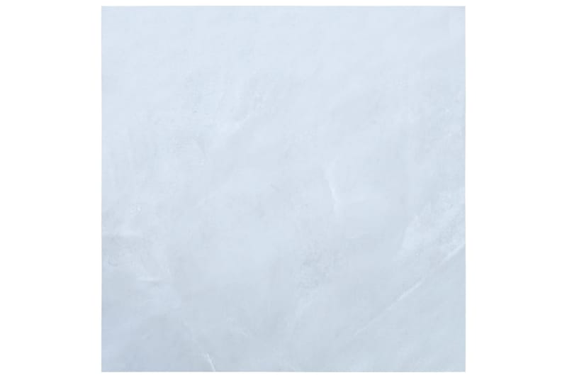 Självhäftande golvplankor 20 st PVC 1,86 m² vit marmor - Vit - Laminatgolv - Laminatgolv kök