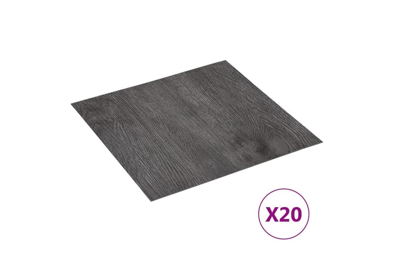 Självhäftande golvplankor 20 st PVC 1,86 m² brun - Brun - Hus & renovering - Bygg - Golv, vägg & tak - Golv - Laminatgolv