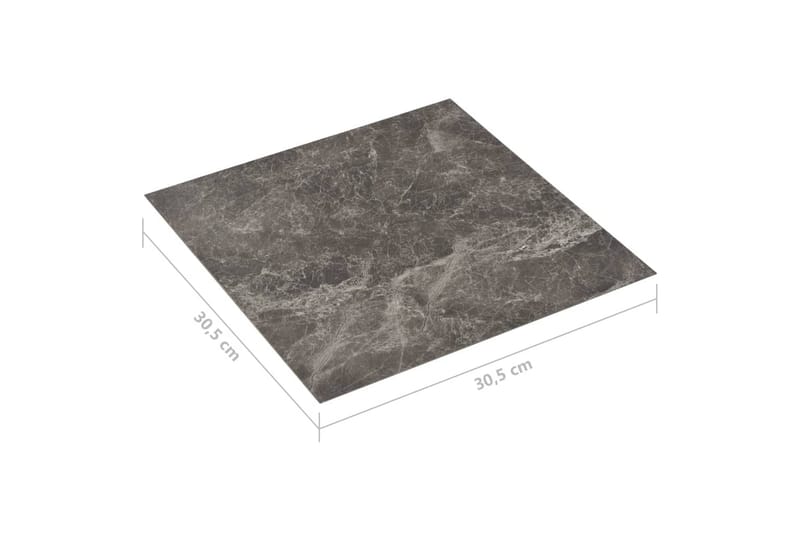 Självhäftande golvplankor 20 st PVC 1,86 m² svart marmormöns - Svart - Laminatgolv - Laminatgolv kök