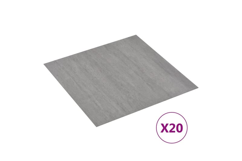Självhäftande golvplankor 20 st PVC 1,86 m² grå ränder - Grå - Hus & renovering - Bygg - Golv, vägg & tak - Golv - Laminatgolv