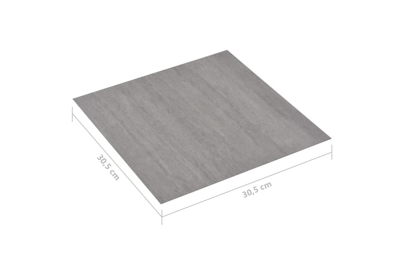 Självhäftande golvplankor 20 st PVC 1,86 m² grå ränder - Grå - Laminatgolv kök - Laminatgolv